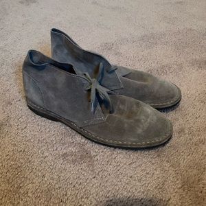 Jcrew grey suede boots